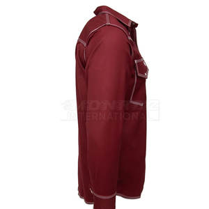 100% Cotton FR <b>Workwear</b> Men Long Sleeve Welding fr Shirt Heavy Duty Flame Resistant Welding fr Shirt - Product Image 6