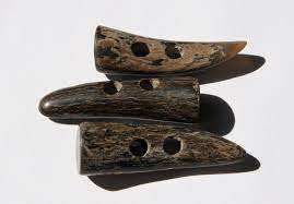 Angel Style Natural Buffalo Horn Toggles Polished <b>Black</b> Ox Horn Toggle for Fashion for Skin and Clothing - Product Image 3