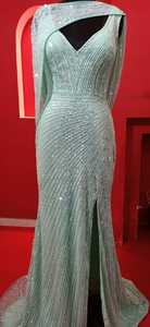 Recién llegado, vestido de boda bordado ostentoso con cuentas de cristal, corpiño con diamantes de imitación, apliques, parches, vestido con cuentas a bajo precio - Product Image 5