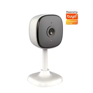 Kamera keamanan dalam ruangan, kamera keamanan kubus WiFi 1080P Tuya cerdas dengan penglihatan malam