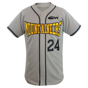 Camisetas de Béisbol Unisex de Talla Grande, Uniformes Deportivos Personalizados con Botones y Logotipo Frontal, Estilo Hip Hop - Product Image 5