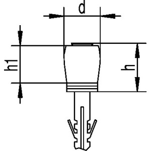 Rouleau de guidage en acier galvanisé D 358 avec rouleau en plastique jaune, catégorie de produits HELM : Outils d'atelier - Product Image 3