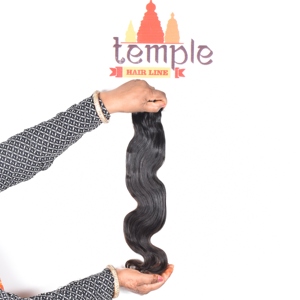 Extensiones de Cabello Humano Remy de Onda Profunda, Virgen, de Templo Indio, con Cutícula Alineada, Doble Trama a Máquina, 100g, Venta al por Mayor Directa de Fábrica - Product Image 2