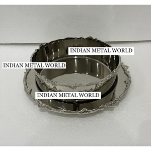 Bonbons en métal argenté de la plus haute qualité Desserts bol de service bol de Design moderne pour les mariages occasions spéciales bols à chocolat - Product Image 2