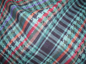 Diseño de cuadros multicolor kuffiyeh Palestina shemagh yemení - Product Image 4