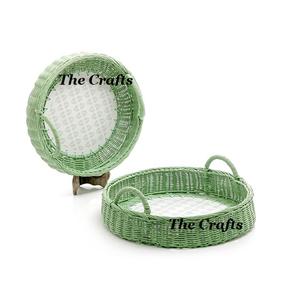 Merveilleux Design Résine Gris Couleur Plateau De Service Ensemble De Deux Tailles Différentes Vaisselle Alimentaire Chocolat Plateau À Vendre - Product Image 3