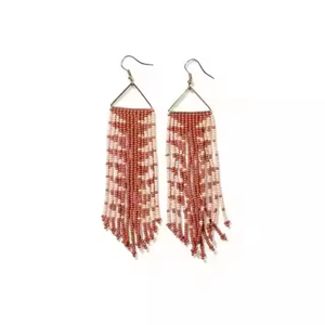 Nouveau Style perles de rocaille boucles d'oreilles goutte pour les femmes fabriqués à la main entièrement personnaliser perlé brodé bijoux mode par MD artisanat - Product Image 4