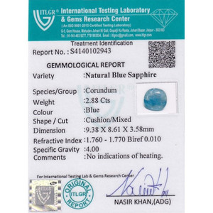 NOVAMART Fine Blue Sapphire 2.88 Carat Natural Faceted Gemstone Calibrated Royal <b>Star</b> Shape 8mm Height 1mm 10mm Heat Treated Loo - Product Image 4