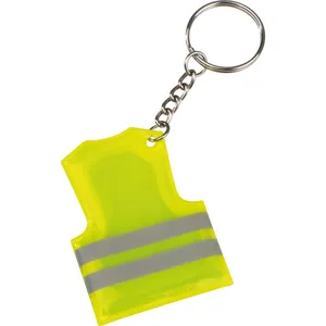 Portachiavi Personalizzato MIRIAM a Forma di Gilet di Sicurezza, Moschettone Promozionale Personalizzabile - Product Image 1
