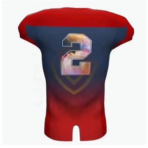 Uniforme de Fútbol Americano Personalizado de Alta Calidad, 100% Poliéster, Diseño Moderno, Conjunto de Camiseta de Manga Corta y Pantalones Cortos Transpirables - Product Image 6
