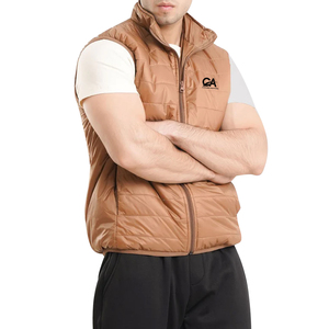 Gilet chaud matelassé pour hommes 100% haute qualité hommes hiver coupe-vent gilet vêtements d'extérieur décontracté matelassé sans manches gilet - Product Image 5