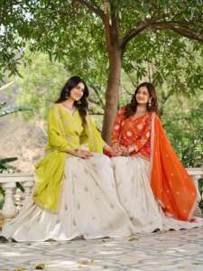 Robe à col en V Star Pure Chinon avec motif de broderie lourde Méthode de tissage tissée lavable pour l'été - Product Image 5