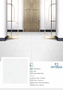 Vente en gros de carreaux de porcelaine mats pour hall d'entrée indien de 8.5mm d'épaisseur, tailles 600X600, différents types pour salle de bain ou sol intérieur - Product Image 5