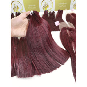 Machine à Double Trame 8 "X 40" Haute Cuticule Alignée Raw Vietnamien Remy Extensions de Cheveux Humains Frontal Bundles Perruques - Product Image 2