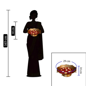 Modern Indian Handcrafted Urli Bowl with Unique Design round Shape Decorative Piece for <b>Christmas</b> at an Price - Product Image 3