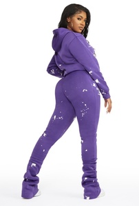 Survêtement en molleton de coton Vintage de haute qualité pour femmes entraînement respirant Streetwear décontracté pour l'entraînement physique Jogging en hiver - Product Image 4