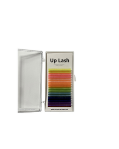 Extensions de cils en PBT et vison faites à la main, effet néon UV, collection de cils volumineux colorés - Product Image 3