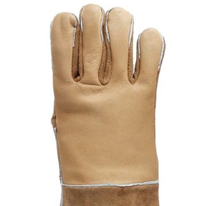 Gants de soudage MIG industriels résistants à la chaleur extrême Gants de travail en cuir de sécurité - Product Image 6