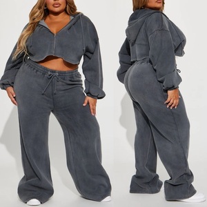 Ensemble de jogging décontracté pour femme avec logo personnalisé, sweat à capuche 100% coton, 2 pièces, shorts de sport pour l'automne et l'hiver, adulte - Product Image 5