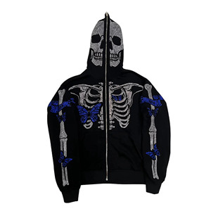 Ensemble Sweat + Pantalon Enfant Halloween Squelette – 2 Pièces Unisexe, Polyester, Manches Longues
