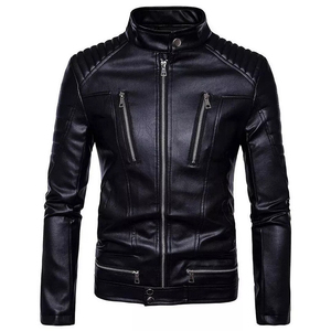 Chaqueta de cuero suave unisex, prendas de vestir exteriores de cuero genuino, diseño de moda elegante informal, ropa cálida, logotipo personalizado al por mayor - Product Image 6