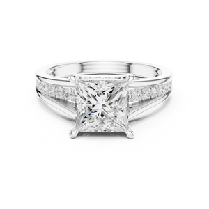 Terra jewels Anillo de diamantes CZ chapado en oro de 14 quilates con antigüedad - Product Image 3