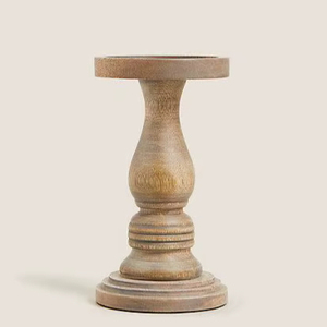 Handmade Wooden <b>Candle</b> Holder Shiny Finish Perfect For Wedding Reception And Interior Home Decor - Product Image 1