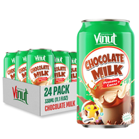 Boisson au lait chocolaté 330 ml Protéines + Calcium Fabricant vietnamien |   OEM/ODM Échantillon Gratuit Marque Privée Meilleur Prix Vente en Gros