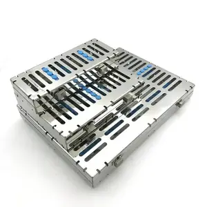 10 adet enstrüman otoklav sterilizasyon tepsisi raflar kutusu için diş kaset