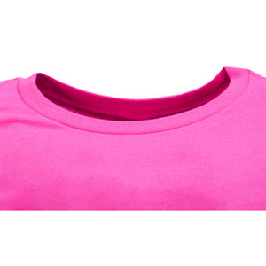 Nueva Camiseta Personalizada para Mujer, Cuello Redondo, Manga Corta, Color Rosa, Antiarrugas, Ecológica, de Felpa Transpirable - Product Image 2
