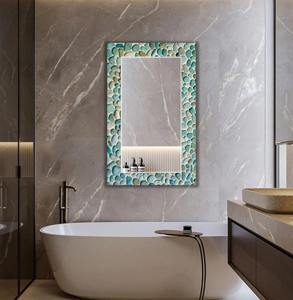 Handcrafted Modern Design Wall <b>Mirror</b> Elegant Bone Inlay Decorative <b>Accent</b> for Interiors by crescent - Product Image 5