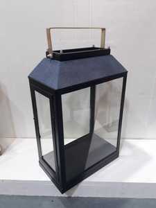 Linterna de vela de metal de madera de Navidad con acabado de níquel Decoración del Hogar disponible en todos los tamaños Hecho de madera Acero inoxidable - Product Image 5