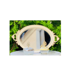 นักออกแบบรูปไข่คุณภาพดีที่สุดถาดตกแต่งกระจกชุบถาด Taletop ดีไซน์ที่ยอดเยี่ยมในราคาที่สมเหตุสมผล - Product Image 1