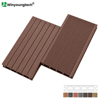 Plancher composite 135*25mm, première génération, style classique pour terrasse et jardin