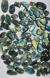 Lote de piedras preciosas talladas de labradorita Natural hermosa, fabricación de joyas, mezcla curativa, cristal crudo pulido, decoración personalizada para el hogar - Product Image 5