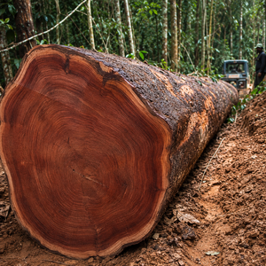 Troncos de Caoba Africana Premium (Khaya Ivorensis) |   Troncos Redondos de Madera Tropical de Alta Calidad para Muebles y Chapa de Madera - Product Image 4