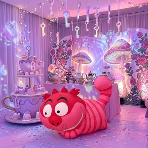 Palloncino Gonfiabile Gatto del Cheshire in Tessuto Oxford per Decorazioni Eventi a Tema <span class=keywords><strong>Alice</strong></span> ODM OEM - Product Image 1