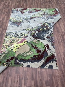 Handmade hand Tufted wool rug beautiful soft and thick for feel good modern design vibrant colour customize size available - Product Image 4