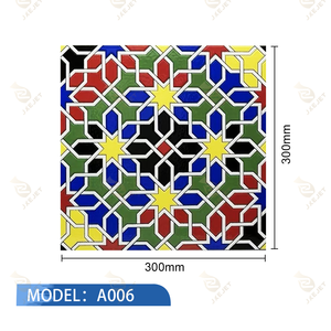 Foshan 300*300 azulejos <span class=keywords><strong>de</strong></span> pared <span class=keywords><strong>de</strong></span> flores pequeñas azulejos <span class=keywords><strong>de</strong></span> porcelana pintados a mano <span class=keywords><strong>de</strong></span> estilo mediterráneo para decoración <span class=keywords><strong>de</strong></span> cocina y baño - Product Image 4
