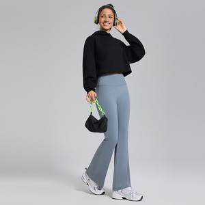 เสื้อฮู้ดดี้ผ้าฟลีซคุณภาพพรีเมียมจาก Ville Sports High Street สวมใส่สบาย ทรงหลวม ปลายแขนเสื้อแบบริบ สำหรับผู้หญิง - Product Image 6