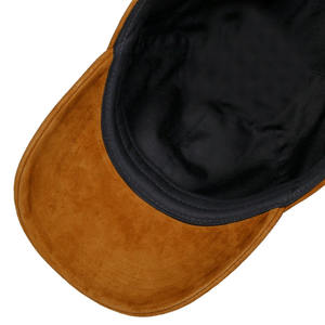 Venta al por mayor de logotipo personalizado bordado ala curva de cinco paneles de terciopelo papá deportes gorra de béisbol de gamuza gorra de camionero - Product Image 6