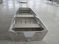 10ft to14ft à fond plat en aluminium bateaux/John bateau/bateau en aluminium D'OEM service