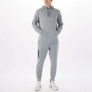 Ensemble de survêtement de sport à deux pièces de nouvelle conception pour hommes, pantalon de jogging évasé pour hommes avec sweat-shirts à capuche, survêtements - Product Image 2