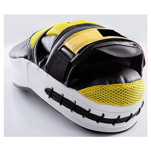 Bouclier de coup de pied de karaté avec logo personnalisé de haute qualité Thai Kick Boxing Strike coussinet de bras incurvé MMA Focus Muay Punch Shield Training - Product Image 3