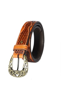 เข็มขัดโปโลหนังตะวันตกผลิตในอินเดีย - Product Image 3