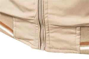 Chaquetas Bomber Personalizables para Hombre con Mangas Largas, Cuello Alto y Cierre de Cremallera, Estilo Urbano, Lona de Nailon para Invierno - Product Image 2