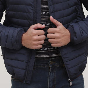 Wholesale Customizable Navy Full Sleeve <b>Jacket</b> 100% High Quality Slim Regular Fit Sleeveless <b>Casual</b> Winter <b>Jacket</b> Front - Product Image 3