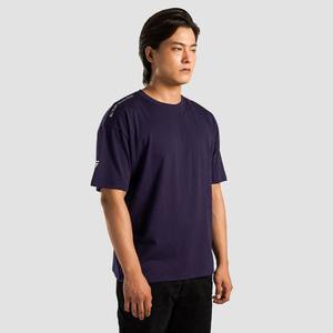 100% pull en jersey de coton pour hommes T-shirt surdimensionné à col montant avec logo personnalisé imprimé par sublimation pour hommes - Product Image 4