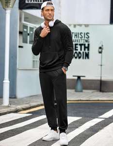 Survêtements d'hiver pour hommes fabriqués en usine, taille plus personnalisable, avec fonction de séchage rapide, prix basé sur la création de logo - Product Image 3