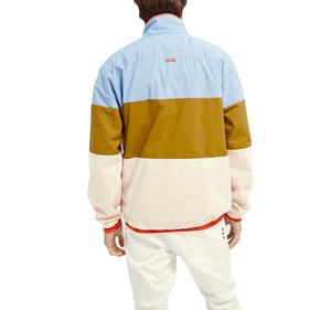 Casual Outdoor Breathable Windbreaker Jacket Color Block Custom Logo Mesh Lining Windbreaker Jacket For Men - Product Image 5